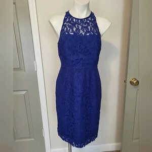 J.Crew Navy Pamela Leavers Eyelet Lace Sleeveless Dress(4)
